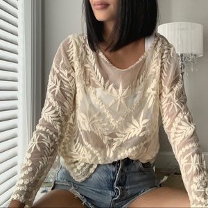 Sheer forever 21 top